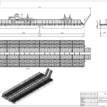 Понтонная платформа - паром, грузоподъемностью 45 тонн., Иркутск